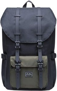 KAUKKO Ep5 Zaino daypack unisex, Black N Greenep5-5, 47 centimeters, Zaino casual