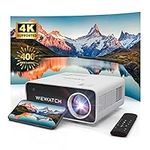 4K 400 ANSI 18500Lm Projector with WIFI and Bluetooth, White Noise, WEWATCH V51P 4K Support 5G WiFi Bidirectional Bluetooth, Home Theater Movie Projectors Compatible with TV Stick iOS Android