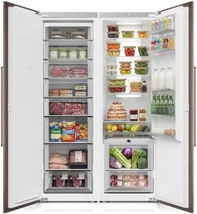Ca'Lefort 44'' Panel Ready Refrigerator Bundle, Built-in Panel-Ready Fridge with Freezer Perfect for Kitchens 11°F-46°F Precise Freeze Control with Reversible Door (Panel Not Included)