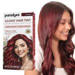 Paradyes No Bleach Cherry Coke Glossy Hair Tint, Ammonia-Free Formula for Natural Black Hair, Visible on Natural Black Hair, Includes Anti-Fade Conditioner for Long-Lasting Shine, 6.6 True Red