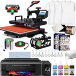 Complete Sublimation Printing Business Setup | T-Shirt & Mug Printing Machine | Heat Press 5 in 1 + Printer + Ink + Paper | Start Small Business | MY PRINT (with Slider Heat Press)