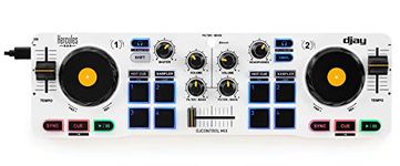 Hercules DJControl Mix – Bluetooth Wireless DJ Controller for Smartphones – 2 Decks