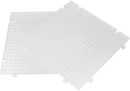 Creator's Waffle Grid 2-Pack - Seen On HGTV/DIY Cool Tools Network - 100% USA Solid Bottom Modular - Glass Cutting, Small Parts, Liquid Containment, Grow Room, Medical - Home, Office, Clinic, Shop
