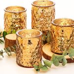 NITIME 12pcs Gold Votive Candle Hol