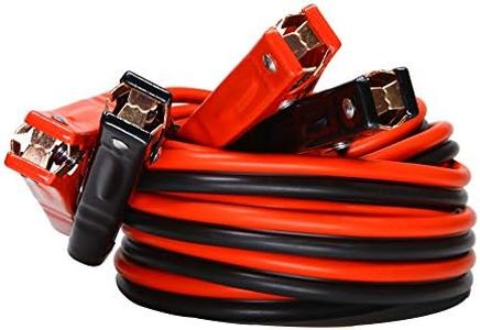 Car cables 4 Gauge x 20 Ft 500A Heavy Duty Booster Jumper Battery Cables (4 AWG x 20 Feet) A5204C