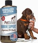 PetSilver Immune Support - Patented Chelated Silver Solution - Promotes Respiratory Health in Cats & Dogs - Allergies, Sinus & Cough Treatment - All-Natural Nebulizer Solution - Easy to Use 16 fl oz