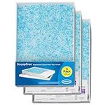 PetSafe ScoopFree Replacement Crystal Cat Litter Tray, Self-Cleaning Automatic Cat Litter Box Tray Refills - Dust Free Non-Clumping, Odour Control ,Pack of 3, White, Blue