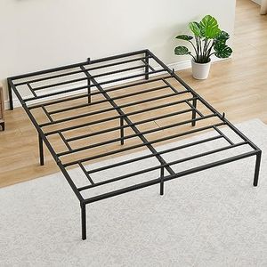 coucheta Full Bed Frame,14 Inch Black Metal Full Bed Frame,No Box Spring Needed Full Size Platform Bed Frame (Full)