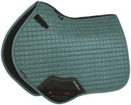 LeMieux Close Contact Suede Square Saddle Pad - English Saddle Pads for Horses - Equestrian Riding Equipment and Accessories (Sage - Large)