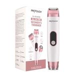 PROTOUCH All Rounder All-in-1 Women’s Trimmer & Epilator for Face, Body, Underarms & Bikini Line | Rechargeable, IPX5 Water-Resistant, Portable, Lightweight Hair Remover | Sensitive Skin Safe, Painless Grooming Tool