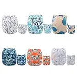 ALVABABY Baby Cloth Diapers 6 Pack 