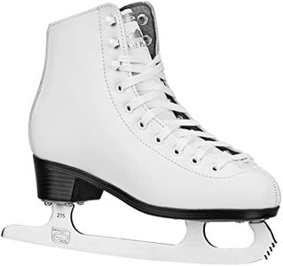 Lake Placid Cascade Girl's Figure Ice Skates White Size 2