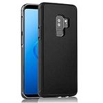 Anti Gravity Samsung Galaxy S9 Plus Case, Magic Nano Suction Sticky Black Anti Gravity case for Samsung S9+ Plus Hands Free Selfie Stick to Wall Back Cover with dust Proof Film