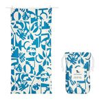 Dock & Bay Beach Towel - Quick Dry, Sand Free - Compact, Lightweight - 100% Recycled - Includes Bag - Marine Dream - Large (160x90cm, 63x35)