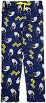 Star Trek Emblem and Lightning Bolts Men's Navy Sleep Pajama Pants-Small