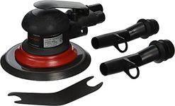 Ingersoll Rand Air Sander 4152-HL, Ultra-Duty Vacuum-Ready Composite 150 mm (6'') Pneumatic Orbital Sander, with Hook-and-Loop Pad, 2.5mm Orbit, 12,000 RPM Free Speed, Lube-Free Motor