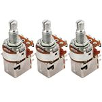 BQLZR Push Pull Guitar Potentiometer A500k Coil Tap 18mm Shaft Pack of 3