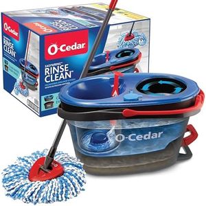 O-Cedar RinseClean Spin Mop & Bucket System | Clean with Clean Water | Removes 99% of Bacteria