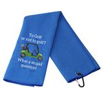 JXGZSO Golf gifts for Men Funny Golf Towel Best Gifts for golfers Golf Gift for Coworker Father Grandpa to Golf or Not to Golf (to Golf or Not to Golf)