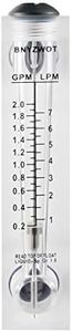 BNYZWOT LZT M-15 0.2-2GPM 1-7LPM Water Flow Meter Panel Mount Type Flowmeters