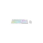 MSI Vigor Backlit RGB Dedicated Hotkeys Anti-Ghosting Mechanical Feel Gaming Keyboard & Gaming Mouse Combo (Vigor GK30 Combo White US)