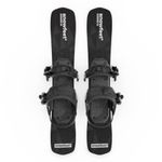 Short Mini Skis for Snow | Snowblades Skiboards | Snowfeet (for Snowboard Boots | Black)