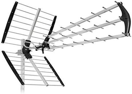 NEW! Antenna 45 elementi per Digitale Terrestre/Mediaset/Rai/DVB-T2 - Dipolo con filtro LTE/4G 5G incorporato - Pronta all'uso in soli 5 secondi