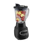 Hamilton Beach 58175 Power Elite Blender, 40 Oz. Glass Jar, Stainless Steel Blades, 800 Watts, Black