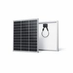 Renogy 50 Watt 12 Volt Monocrystalline Solar Panel (Compact Design), Black