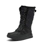 Sorel Whitney 2 Tall Lace Waterproof Women's Winter Boots, Black (Black), 4 UK