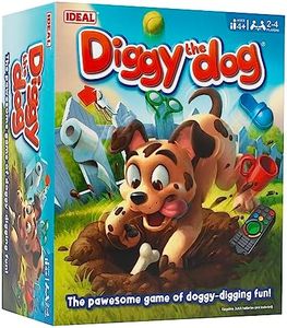 IDEAL | Diggy The Dog : Cachez votre trésor du chiot mais soyez prudent qu'il pourrait le déterrer ! | Jeux pour enfants | 2-4 joueurs | À partir de 4 ans