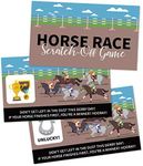 M1NTP1US + 44PCS Kentucky Horse Derby Party Supplies Game - Horse Racing Scratch-Off Cards