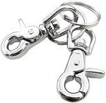 Wicked 316 Stainless Steel Swivel Eye Trigger Snap Hook - Set of 2 Each (2 5/8”)