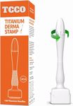 TCCO 140 Titanium Adjustable Microneedling Derma Stamp -Derma Microneedle Stamp for Face & Hair & Beard & Scalp - Derma Roller Alternative Skin Care - Dermastamp For Body Home Use(Hair Beard Growth)