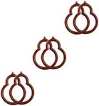 LIFKOME 6 Pcs Gourd Border Wood Key