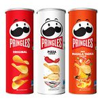 Kellogg's Pringles Original+Desi Masala Tadka+ Pizza Flavour(107G Each),321 Grams