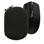 kwmobile Neoprene Case Compatible with Logitech G305 LIGHTSPEED - Case for Mouse Soft Pouch Carry Bag - Black