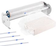 Consfly 23.6 Inch Stretch Film Dispenser Packing Machine, Stainless Steel Table Stretch Film Wrap Dispenser for Packaging, Moving and Shipping