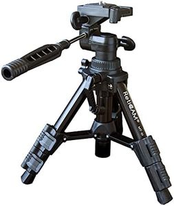 RetiCAM Tabletop Tripod with 3-Way Pan/Tilt Head, Quick Release Plate & Carrying Bag - MT01, Aluminum, Black