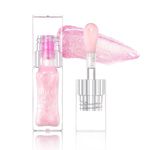 BANGFENG Magic Color Changing Moisturizing Lip Glow Oil V2 Plumping Glimmer Glow Lipstick, Hydrating Lip Gloss Lip Balm Transparent Lip Care, Long Lasting Moisturizing Non-sticky Fresh Texture Lip Oil