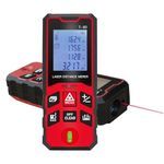 KROST Laser Distance Meter, 80M Range Digital Measuring Tape with Backlit Display & Data Record, Multiple Measurement Modes, Measure Distance, Area and Volume, IP54 Waterproof (80m)