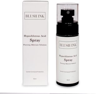 Blush Ink - Piercing Aftercare Spray | Keloid Bump Removal for Piercings | Fast-Healing Bump Piercing Treatment for Ear, Nose & Body | Gentle Hypochlorous Acid Formula for Soothing Care & Protection