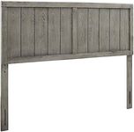 Modway MOD-6216-GRY Robbie Twin Wood Headboard, Gray