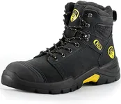 OUXX Work Boots for Men Steel Toe, 