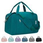 for Easyjet Airlines Cabin Bag 45X36X20 Underseat with Laptop Compartment 15.6 Inch Travel Duffel Bag with Wet Pocket Weekender Overnight Carry on Luggage for Women and Men 25L (Teal)