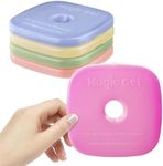 Magic Gel 5 x Ice Packs for Lunch Bags and Lunch Boxes. Long Lasting, Reusable, Small and Thin. The Perfect Cooler for a Kids Lunch Box