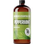 16oz Bulk Peppermint Essential Oil (GIANT 16 OUNCE BOTTLE - THERAPEUTIC GRADE PEPPERMINT OIL) Perfect For Aromatherapy Diffusers, Candle Making, Soap Making, Lotions, Body Wash