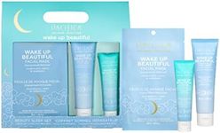 Pacifica Beauty | Wake Up Beautiful Beauty Sleep Set | Trial + Value Kit | 3-Piece Skin Care Gift Set | Travel Friendly | Face Wash/Cleanser, Overnight Retinoid Moisturizer, Face Sheet Mask | Vegan