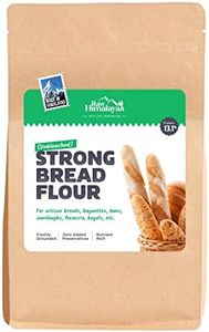 Raw Himalayas Strong Bread Flour (1 Kg), Unbleached | High Protein | Artisan Breads | Sourdoughs | Baguettes | Focaccia | Brioche Buns | Bagels | Himalayan flour