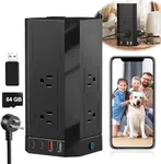 TBCR WiFi Power Strip Spy Hidden Ca